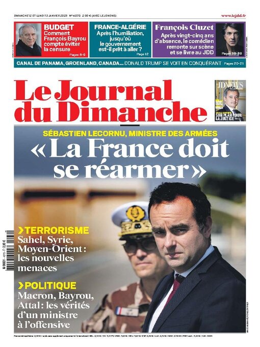 Title details for Le Journal du dimanche by Lagardere Media News - Available